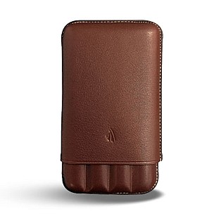 Récife Riviera Collector Cognac Pen Case (Fourfold)