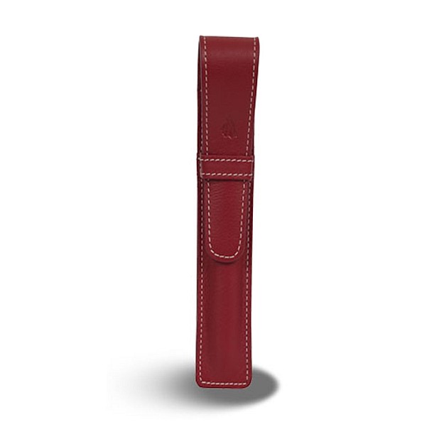Récife Riviera Large Soft Red Flap Pen Case (Single)