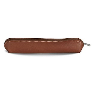 Récife Riviera Small Soft Cognac Zippered Pen Pouch (Single)