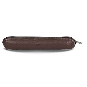 Récife Riviera Small Soft Chocolate Zippered Pen Pouch (Single)