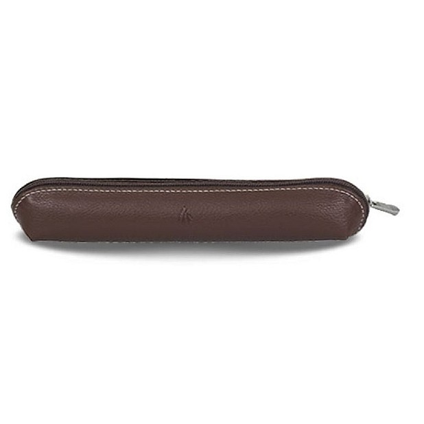 Récife Riviera Small Soft Chocolate Zippered Pen Pouch (Single)