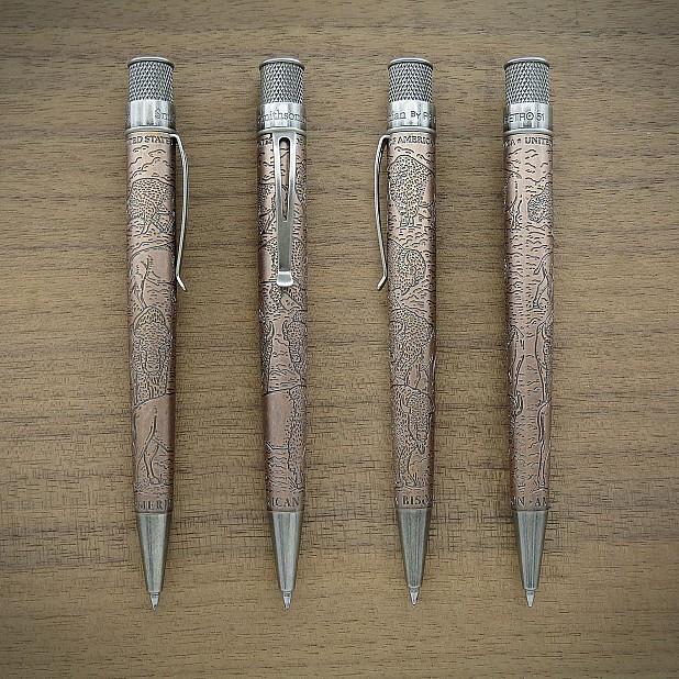 Retro 51 Tornado Smithsonian Bison Standing Strong Rollerball / Ballpoint