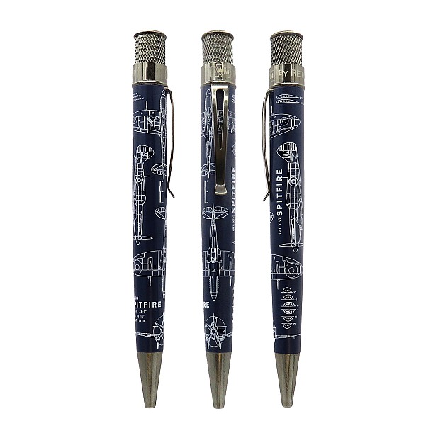 Retro 51 Spitfire Blueprint Rollerball / Ballpoint