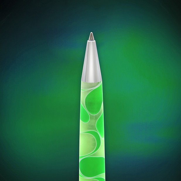 Retro 51 Tornado Acrylic Cosmic Swirl Green & White Rollerball / Bolígrafo