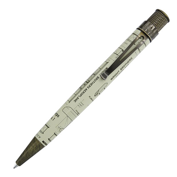 Retro 51 Tornado Smithsonian Wright Brothers Aeroplane Rollerball / Ballpoint