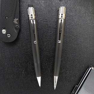 Retro 51 Tornado Platinum Executive Black Nickel Rollerball / Balpen