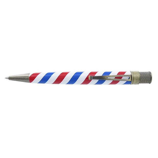 Retro 51 Tornado Vintage Metalsmith Brutus Barber Roller / Stylo bille