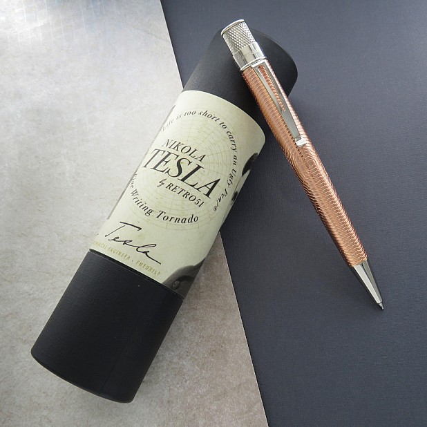 Retro 51 Tornado Vintage Metalsmith Nikola Tesla Rollerball / Bolígrafo