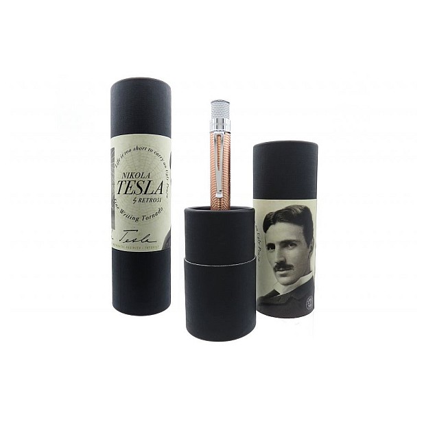 Retro 51 Tornado Vintage Metalsmith Nikola Tesla Rollerball / Bolígrafo