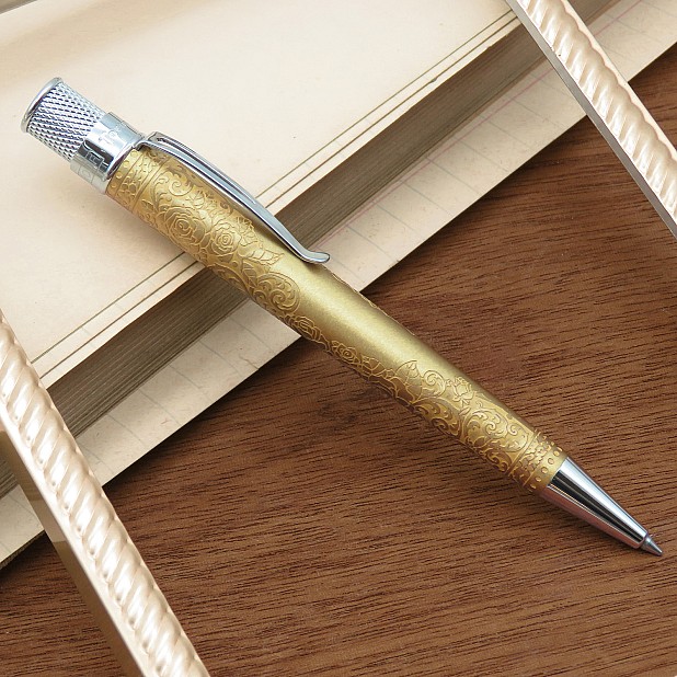 Retro 51 Tornado Vintage Metalsmith Vintage Rose Rollerball / Ballpoint