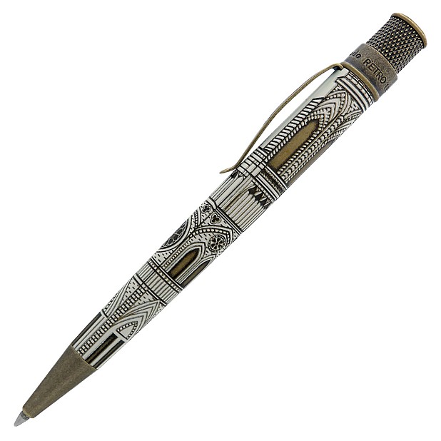 Retro 51 Tornado Vintage Metalsmith The Cathedral Rollerball / Ballpoint