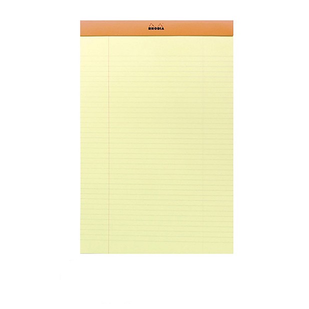 Rhodia No. 19 Notepad Yellow Ruled A4
