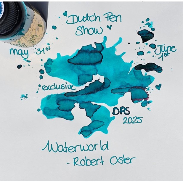 Robert Oster Signature Dutch Pen Show 2025 Waterworld Exclusive Ink Bottle
