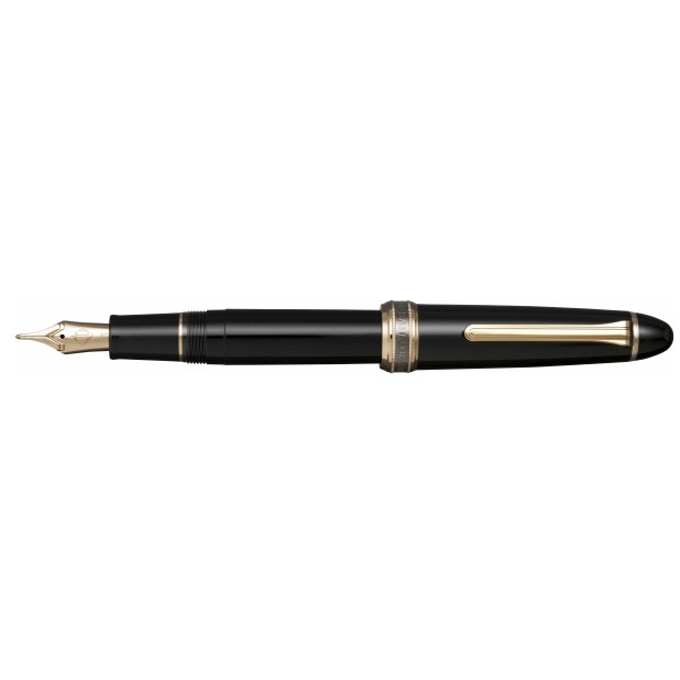 Sailor 1911L Black GT Naginata King Eagle Pluma Estilográfica