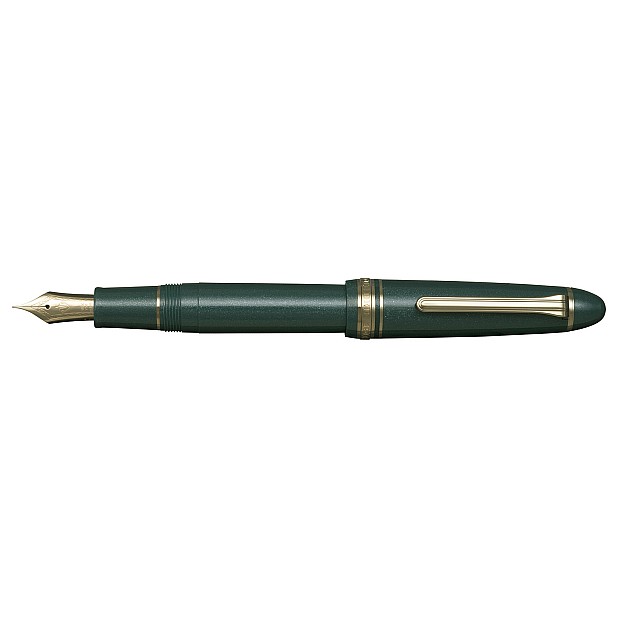 Sailor 1911L 18k Shining Green GT Caneta de tinta permanente
