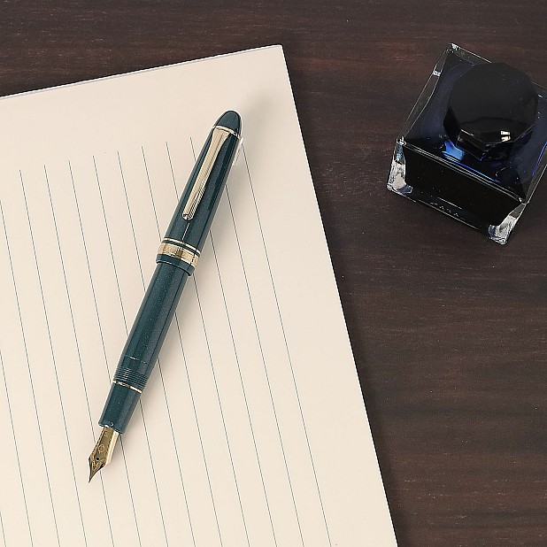 Sailor 1911L 18k Shining Green GT Caneta de tinta permanente