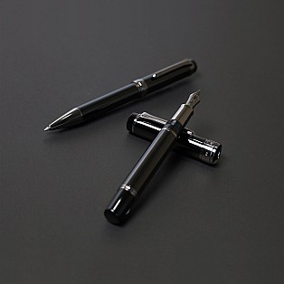 Sailor Cylint Black Stainless Steel Ballpoint
