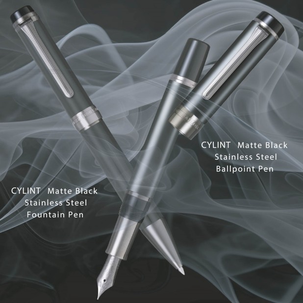 Sailor Cylint Matte Black Stainless Steel Bolígrafo
