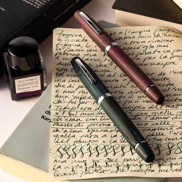 Scribo Flow Ebonite Armonia ST Plumo Estilográfica