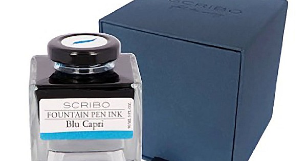 Scribo Blu Capri Ink - Ink Bottle - Inkt / Ink | Appelboom.com