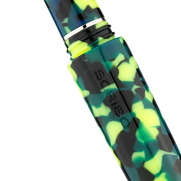 Scribo Piuma Pop Art Green/Yellow ST Caneta de Tinta Permanente