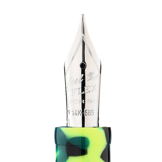 Scribo Piuma Pop Art Green/Yellow ST Caneta de Tinta Permanente