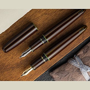 Scribo Piuma Urushi Tamenuri Hane Toruko RT Fountain pen