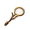 Sepia Writing Accessories Tree Branch Brass Magnifying Glass
