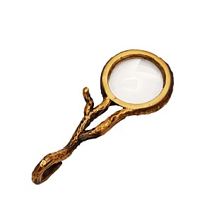 Sepia Writing Accessories Tree Branch Brass Magnifying Glass