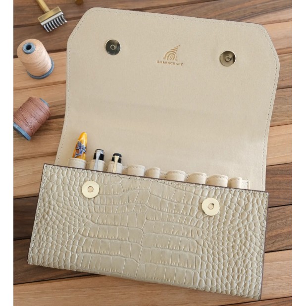 Sharkcraft Octopus Croco Cream Pen Pouch (9 części) Sharkcraft Octopus Croco Cream Pen Pouch (9 części)
