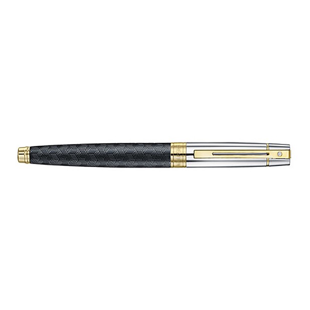 Sheaffer 300 Engraved Black and Chrome GT Pluma Estilográfica