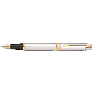 Sheaffer 300 Brushed Chrome GT Caneta de Tinta Permanente