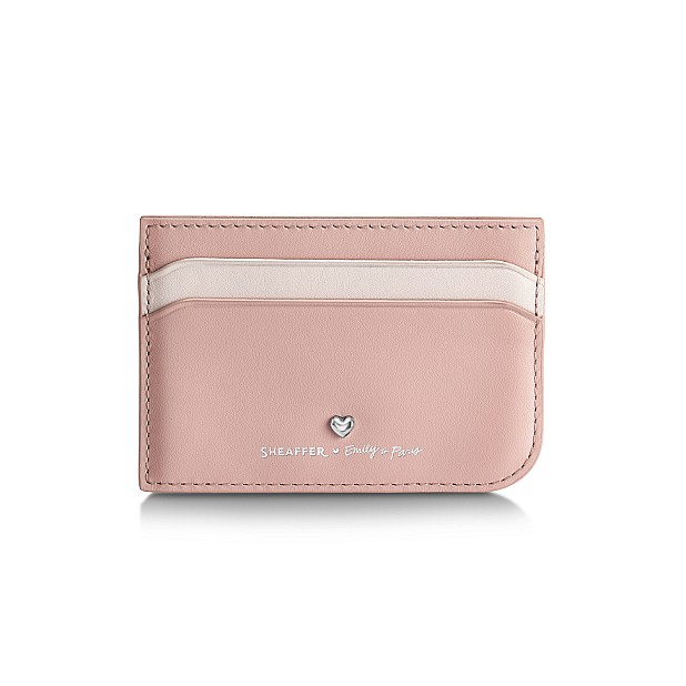 Sheaffer Sentinel Emily in Paris Matte Pink Bow ST Ballpoint and Credit Card Holder Set