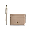 Sheaffer 100 Emily in Paris Champagne Gold GT Kugelschreiber and Credit Card Holder Set