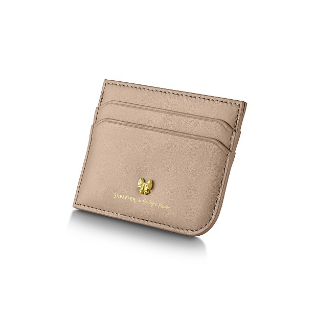 Sheaffer 100 Emily in Paris Champagne Gold GT Pióro kulkowe and Credit Card Holder Set
