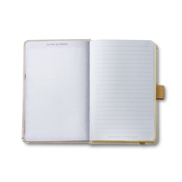 Sheaffer 100 Emily in Paris Champagne Gold GT Balpen and Notebook Set