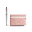 Sheaffer Prelude Mini Emily in Paris Pastel Pink and Swarovski Crystal RGT Kulspetspenna and Credit Card Holder Set
