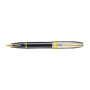 Sheaffer Legacy Heritage Black Laque and Chrome Cap GT Pluma Estilográfica