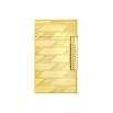 S.T. Dupont Le Grand Cling 1872 Monogram Yellow Gold Guilloche Lighter Feuerzeug C23178
