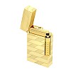 S.T. Dupont Le Grand Cling 1872 Monogram Yellow Gold Guilloche Lighter Feuerzeug C23178