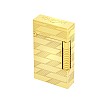 S.T. Dupont Le Grand Cling 1872 Monogram Yellow Gold Guilloche Lighter Feuerzeug C23178