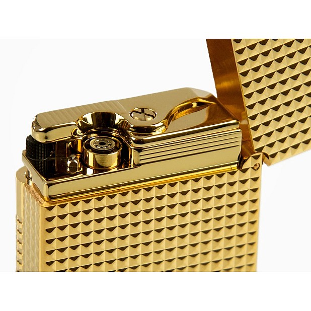 S.T. Dupont New Le Grand Yellow Gold Diamond Head Zapalniczka