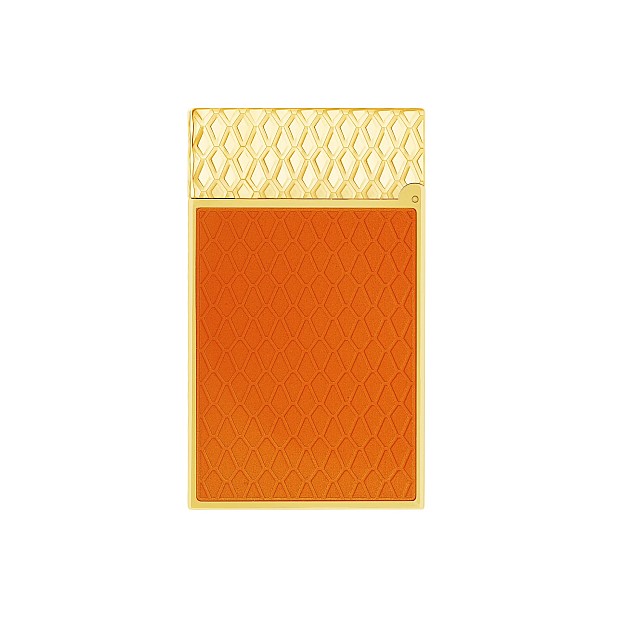 S.T. Dupont Ligne 2 Cling Game of Thrones Lacquered Fire Orange Gold Lighter C16413