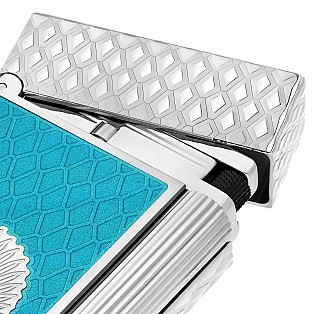 S.T. Dupont Ligne 2 Cling Game of Thrones Lacquered Icy Blue Silver Encendedor