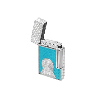 S.T. Dupont Ligne 2 Cling Game of Thrones Lacquered Icy Blue Silver Encendedor
