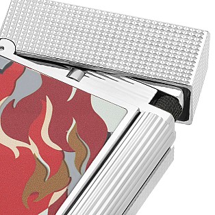 S.T. Dupont Ligne 2 Cling Guilloche Under Lacquer Camo Red Encendedor 