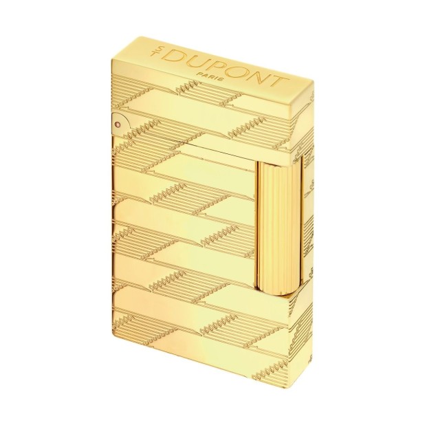 S.T. Dupont Ligne 2 Cling Monogram 1872 Gold Briquet