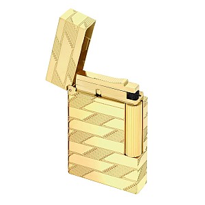 S.T. Dupont Ligne 2 Cling Monogram 1872 Gold Lighter