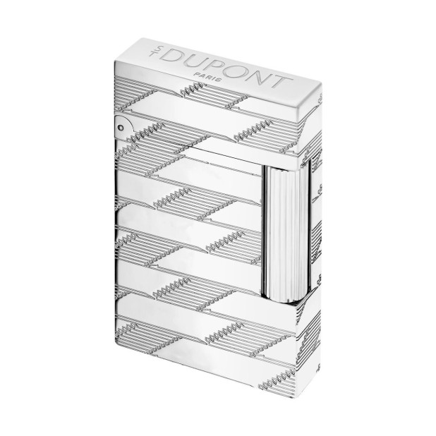 S.T. Dupont Ligne 2 Cling Monogram 1872 Palladium Feuerzeug
