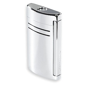 S.T. Dupont MaxiJet Silver Gloss Torch Flame Feuerzeug